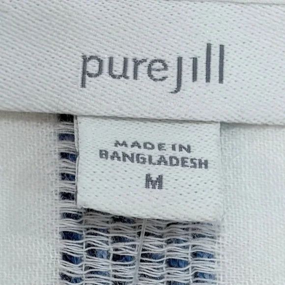 NWT Blue White Striped Embroidered 100% Cotton Tunic Top NWT Resortwear Vacation - Picture 4 of 12